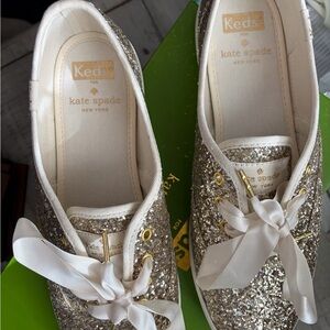Kate Spade Glittering Gold Sneakers